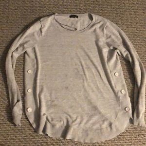 Gray Blouse w/ Buttons on the Side